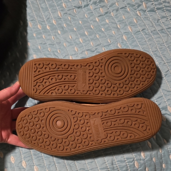 Puma Women's Palermo Sneakers - Lavender and Peach - Picture 5 of 7